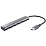 Halyx-4-port 1+4 Porte USB-C® (USB 3.1) Multiport Hub Grigio scuro