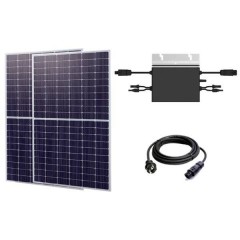 TX-241 Kit energia solare 410 Wp Regolatore di carica incl., Cavo di collegamento incl., Inverter incl.,