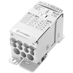 Distributore Bianco 35 mm² 400 A 1000 V/AC, 1500 V/DC Tipo di conduttore = L, N, PE