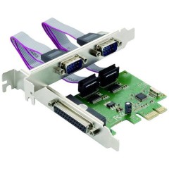 1+2 Porte Scheda a innesto seriale/parallela PCI Express, Parallela (IEEE 1284), Seriale (9-pin)