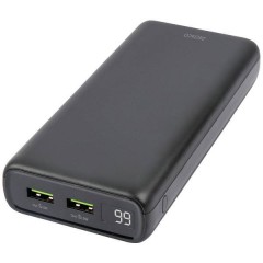 Power bank 20000 mAh LiPo USB-A, USB-C® Nero