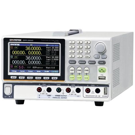 GPP-3650 (LAN) EU (CE) Alimentatore da laboratorio regolabile 0 - 36 V 0 - 5 A 385 W Num. uscite 3 x