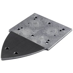 Piastra di base per carta abrasiva delta e oscillante a strappo triangolare