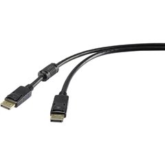 DisplayPort Cavo Spina DisplayPort, Spina DisplayPort 5.00 m Nero contatti connettore dorati, con