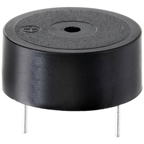 Buzzer piezo Pressione acustica: 80 dB Tensione: 12 V tono continuo 1 pz.