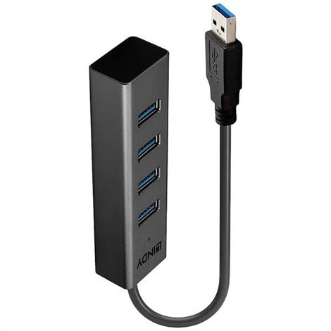 4 Porte USB 3.1 Gen 1-Hub Nero
