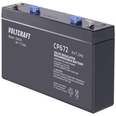 CE6V/7Ah Batteria al piombo 6 V 7.2 Ah Piombo-AGM (L x A x P) 151 x 100 x 34 mm Spina piatta 4,8