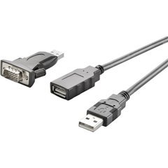 Seriale, USB 2.0 Cavo [1x Spina A USB 2.0 - 1x Spina SUB-D a 9 poli] contatti connettore dorati