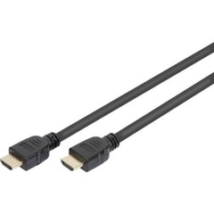 HDMI Cavo Spina HDMI-A, Spina HDMI-A 1.00 m Nero contatti connettore dorati, Ultra HD-HDMI con
