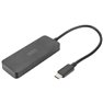 DisplayPort / USB-C® Adattatore [1x USB-C® - 3x Presa DisplayPort] Nero senza presa di carica, Ultra