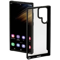 Metallic Frame Backcover per cellulare Samsung Galaxy S22 Ultra (5G) Trasparente, Nero