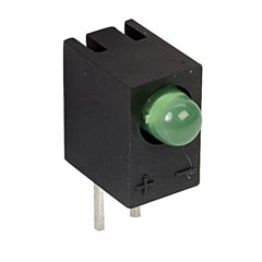 Diodo LED Verde Quadrato 3 mm 20 mcd 60 ° 25 mA 2.2 V