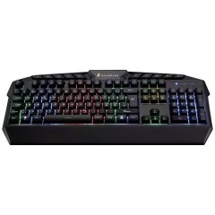SureFire KingPin RGB Gaming Multimedia Keyboard Cablato Tastiera da gioco Illuminato Nordisch, QWERTY Nero