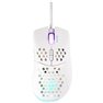 WM75 Mouse da gioco USB Ottico Bianco 7 Tasti 6400 dpi Illuminato, Rotella di scorrimento integrata