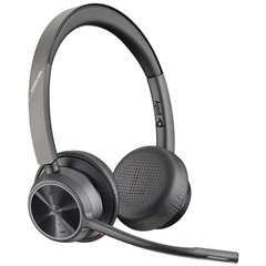 Voyager 4320 USB-A/C Teams Computer Cuffie On Ear Bluetooth, via cavo Stereo Nero headset con microfono,