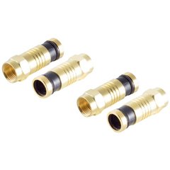 Kit spine BASIC-S, 2 spine a compressione F placcate oro Diametro cavo: 7.2 mm 1 KIT