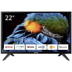 Smart 22 XT-2 TV LED 55 cm 22 pollici ERP E (A - G) CI+, DVB-C, DVB-S2, DVB-T2, Full HD, Smart TV, WLAN Nero