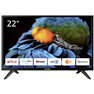 Smart 22 XT-2 TV LED 55 cm 22 pollici ERP E (A - G) CI+, DVB-C, DVB-S2, DVB-T2, Full HD, Smart TV, WLAN Nero