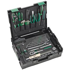 STW L-BoXX Industrieset Cassetta porta utensili con contenuto Plastica ABS Nero, Verde