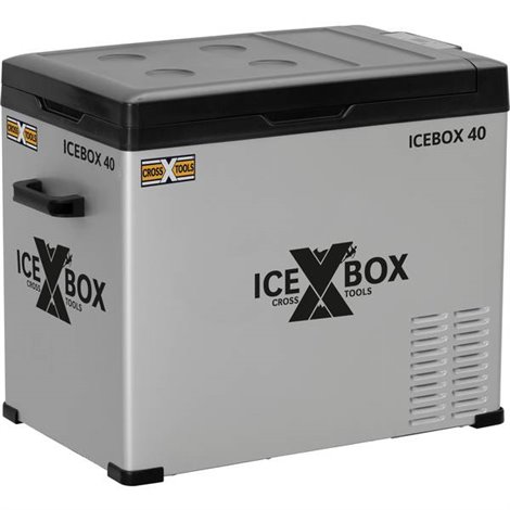 ICEBOX 40 Borsa frigo ERP: F (A - G) Compressore 230 V, 24 V, 12 V Argento (opaco), Nero 37 l
