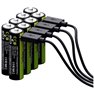 LoopEnergy USB-C Batteria ricaricabile Stilo (AA) Li-Ion 1700 mAh 1.5 V 8 pz.