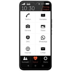 GS5 senior Smartphone 64 GB 16 cm (6.3 pollici) Nero Android™ 12 Dual-SIM