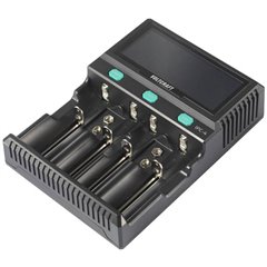 IPC-4 Caricabatterie universale LiIon, LiFePO, NiMH, NiCd, LiFePO4 A, Stilo (AA), Ministilo (AAA), Mini 