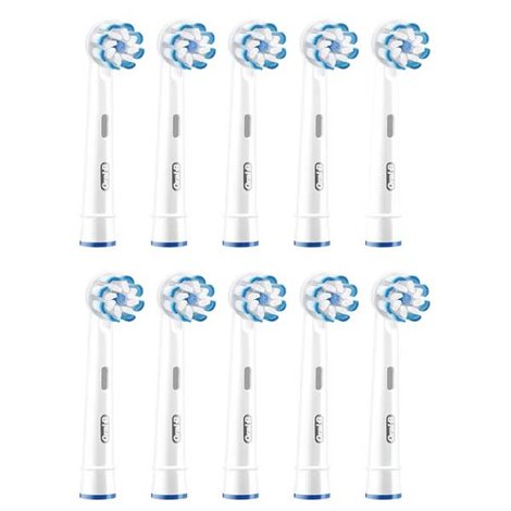Sensitive Clean Testine per spazzolino da denti elettrico 10 pz. Bianco