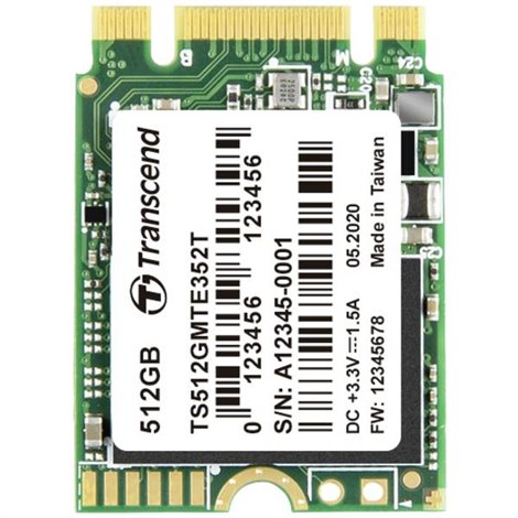 MTE352T 512 GB M.2 PCIe NVMe SSD 2230 PCIe NVMe 3.0 x2 Dettaglio