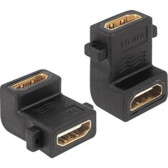 HDMI Adattatore [1x Presa HDMI - 1x Presa HDMI] Nero contatti connettore dorati