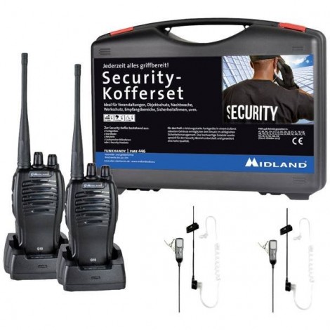 G10 Pro PMR 2er Security-Koffer MA31 LK Pro Radio PMR Kit da 2