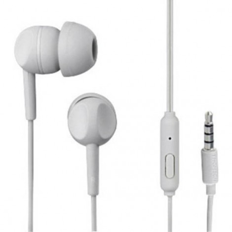 EAR3005GY Cuffie auricolari via cavo Bianco headset con microfono