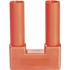Spina di sicurezza cortocircuito Rosso Ø perno: 4 mm Distanza tra pin: 19 mm 1 pz.