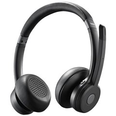 Cuffie On Ear Bluetooth Stereo Nero headset con microfono, regolazione del volume