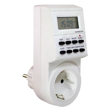 Timer a spina analogico digitale Settimanale 3500 W IP20