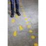 Form di segnalazione per pavimenti a pedale Giallo segnale 5 Paio/a (L x L x A) 240 x 90 x 0.7 mm