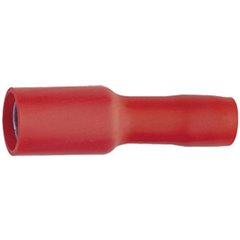 Presa tonda 0.50 mm² 1 mm² Ø perno: 4 mm Completamente isolato Rosso 1 pz.