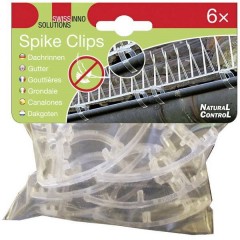 Spike-Clips Clip di fissaggio Adatto per (repellente per animali) Spuntoni anti piccioni 