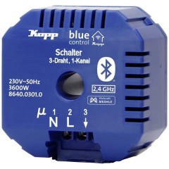 BC.Schaltakt.3D.1Kan. Blue-Control 1 canale Attuatore interruttore Potenza di commutazione (max) 3600 W Blu