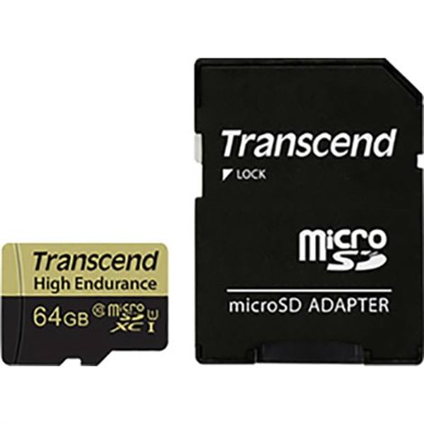 High Endurance Scheda microSDHC 32 GB Class 10 incl. Adattatore SD