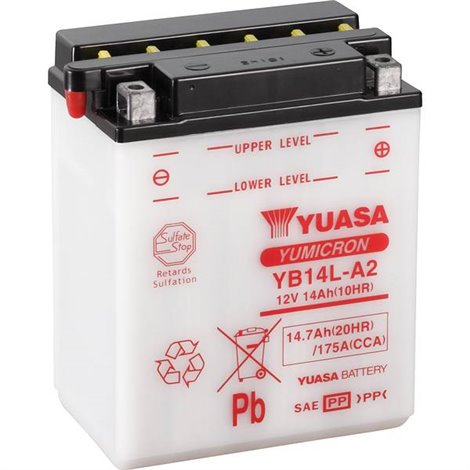 Batteria per moto YB14L-A2 12 V 14 Ah