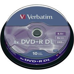 DVD+R DL vergine 8.5 GB 10 pz. Torre