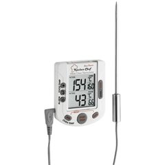 Termometro da cucina Temperatura forno e nucleo, con touch screen, con temporizzatore, Allarme 