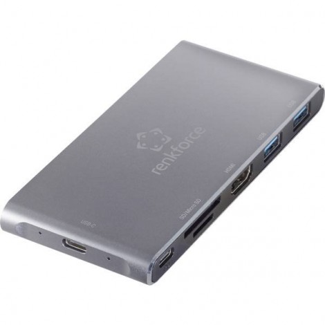 Docking station USB-C® RF-PCR-550 Adatto per marchio (Notebook Dockingstations): universale Slot SSD M.2,