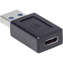 USB 3.2 Gen 2 (USB 3.1 Gen 2) Adattatore [1x Spina A USB 3.2 Gen 2 ​ (USB 3.1) - 1x presa USB-C®] neu