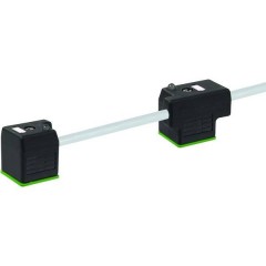Connettore a doppia valvola con cavo di collegamento Grigio Murr Elektronik Contenuto: