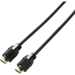 HDMI Cavo Spina HDMI-A, Spina HDMI-A 3.00 m Nero Canale di ritorno, contatti connettore