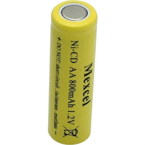 Batteria ricaricabile speciale Stilo (AA) Flat Top NiCd 1.2 V 800 mAh