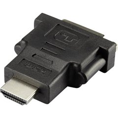 HDMI / DVI Adattatore [1x Spina HDMI - 1x Presa DVI 24+1 poli] Nero