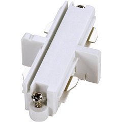 Componente per sistema su binario ad alta tensione Connettore dritto monofase Bianco